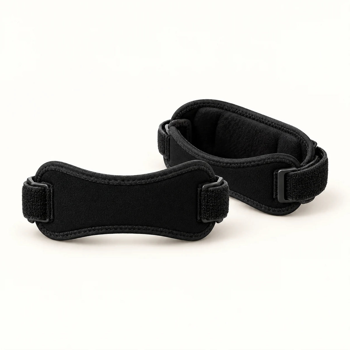 Pack de dos correas rotulianas negras ajustables