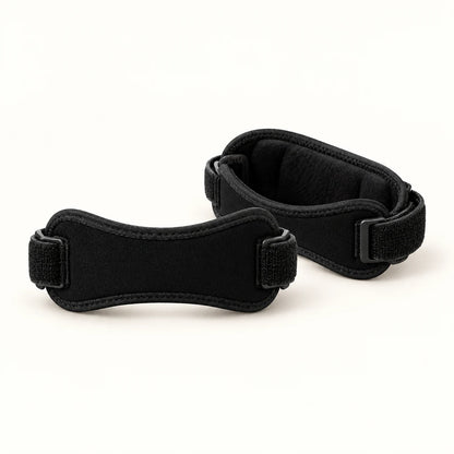 Pack de dos correas rotulianas negras ajustables