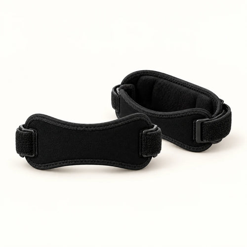 Pack de dos correas rotulianas negras ajustables