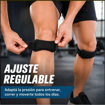 Correa rotuliana negra con ajuste regulable