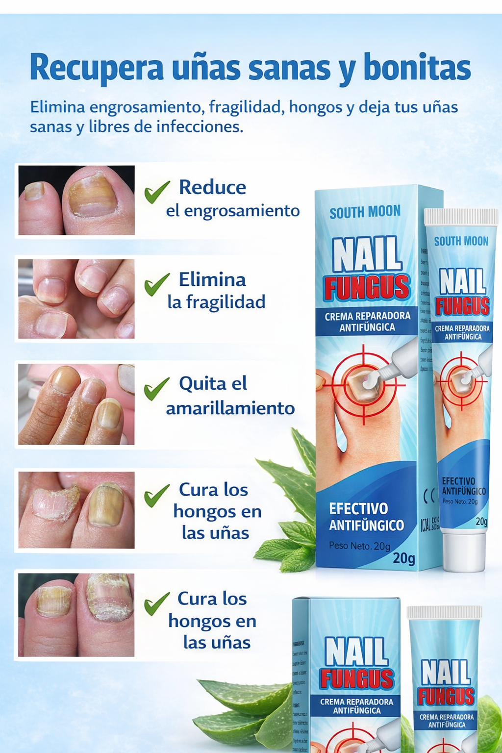 Nail Fungos - Crema Repara Uñas Pies 20g