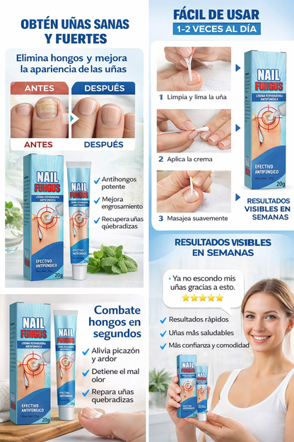 Nail Fungos - Crema Repara Uñas Pies 20g