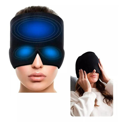 Gorro Mascara De Gel Frío Anti Migraña