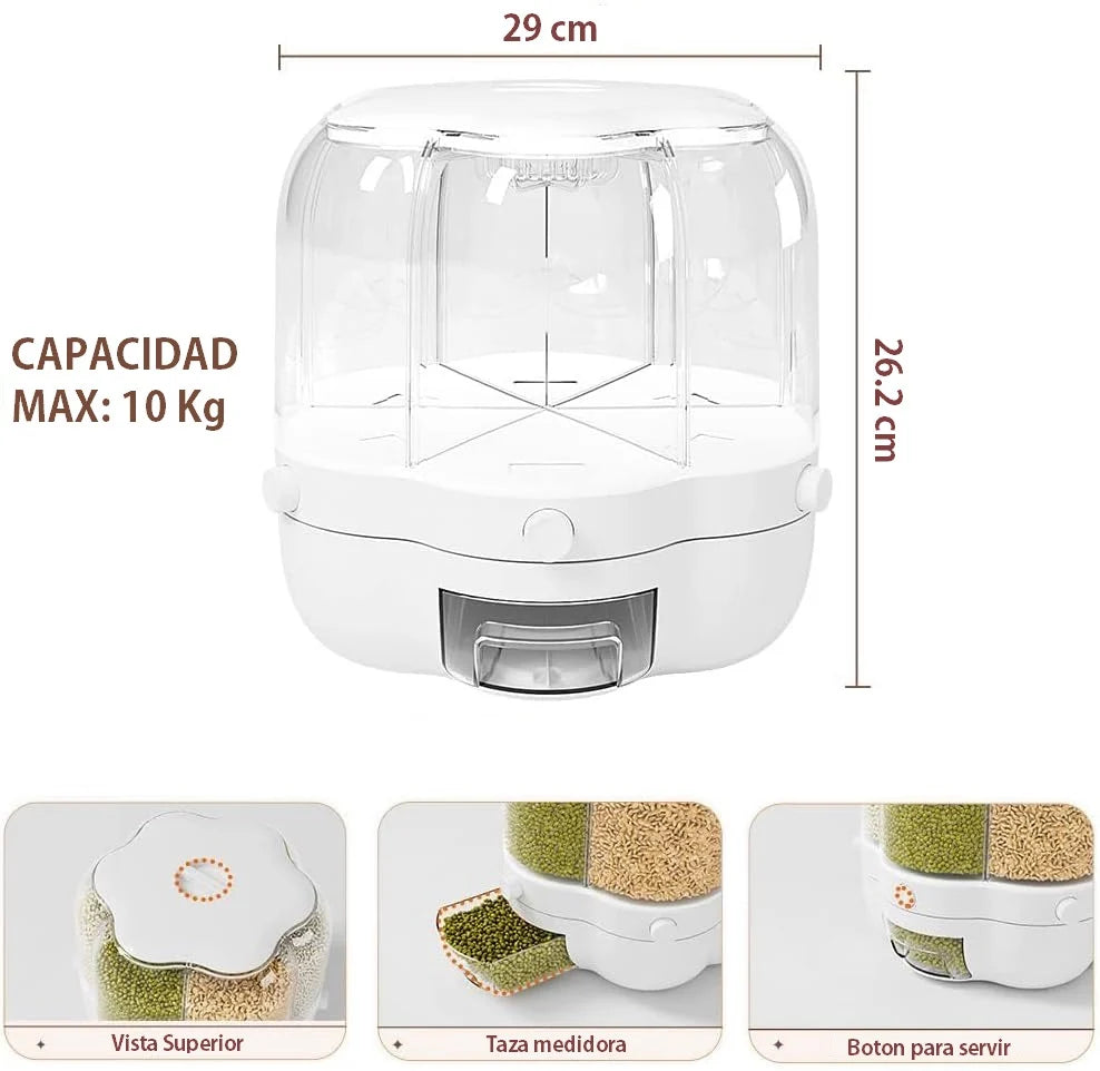 Dispenser Giratorio 6 Compartimentos