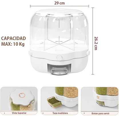 Dispenser Giratorio 6 Compartimentos