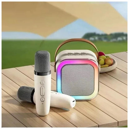 VocalBox  – Karaoke LED con Doble Micrófono