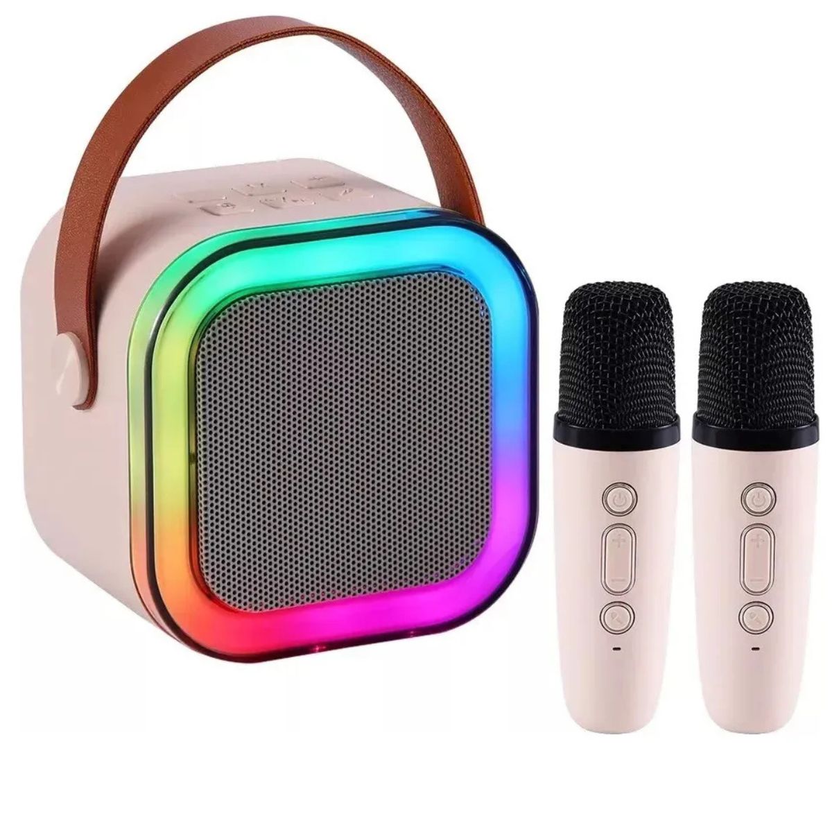 VocalBox  – Karaoke LED con Doble Micrófono