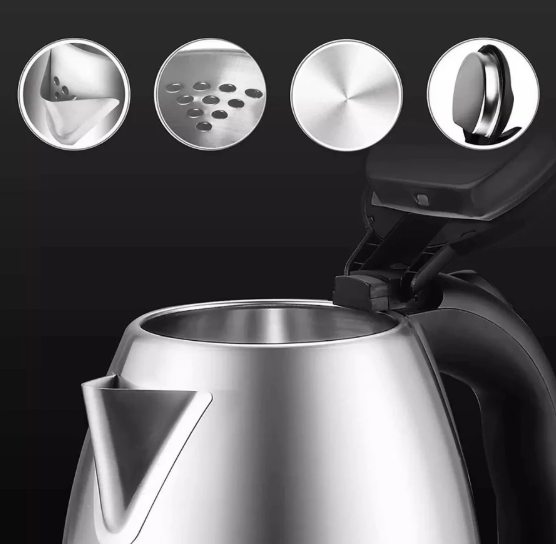 Pava Eléctrica de Acero Inoxidable para Mate y Café - 1.8L