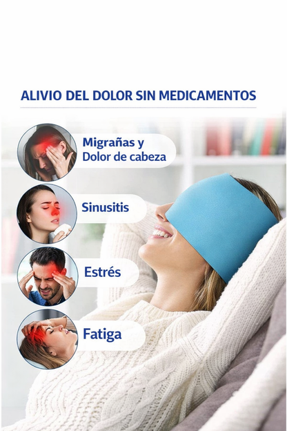 Gorro Mascara De Gel Frío Anti Migraña