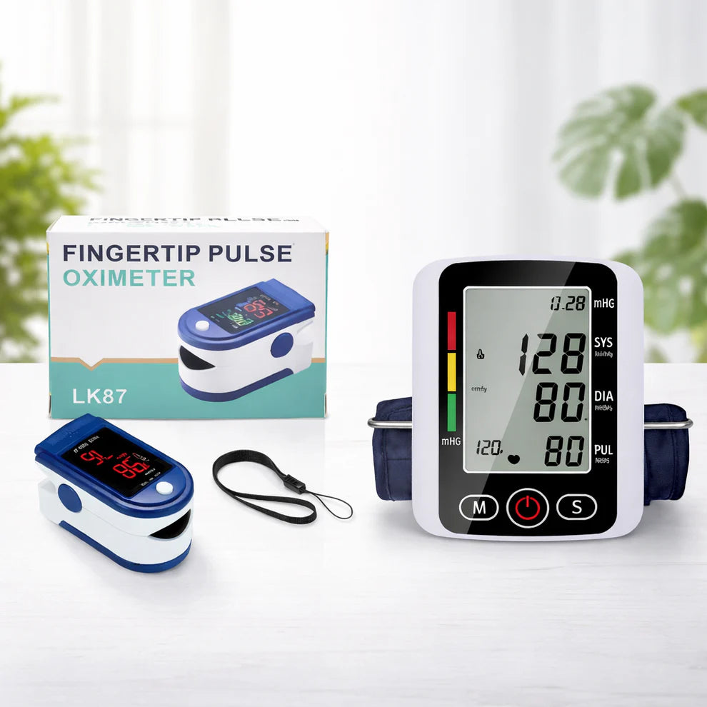 Tensiómetro De Brazo Digital Voz Español + Oxímetro