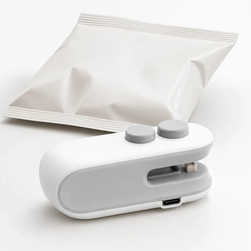 Selladora de bolsas mini recargable con función de corte