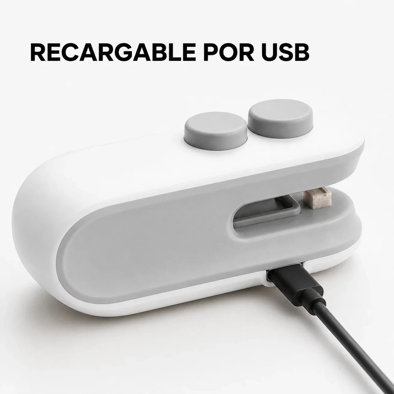 Selladora mini recargable mediante cable USB